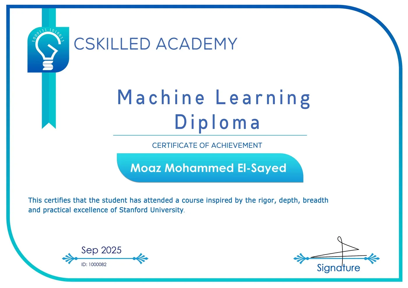 Preview of Machine Learning Diploma